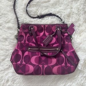 Coach purse - crossbody magenta.